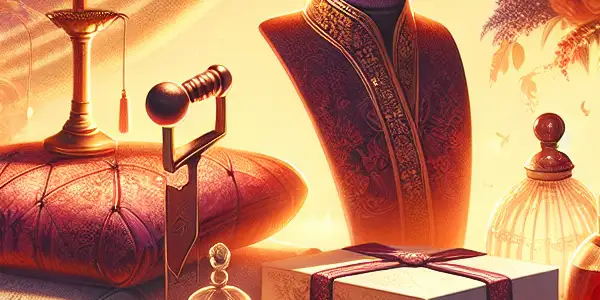 A serene display of intimate products, including vibrators and lingerie, set in a cozy, softly lit environment.